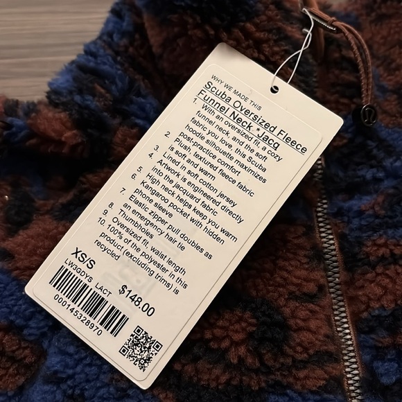 ‼️NWT‼️scuba oversized fleece funnel neck - Picture 2 of 8